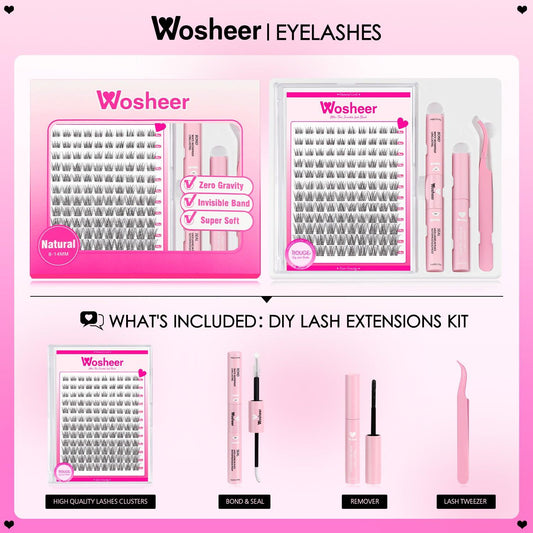 Rouge Cluster Lashes - WOSHEER