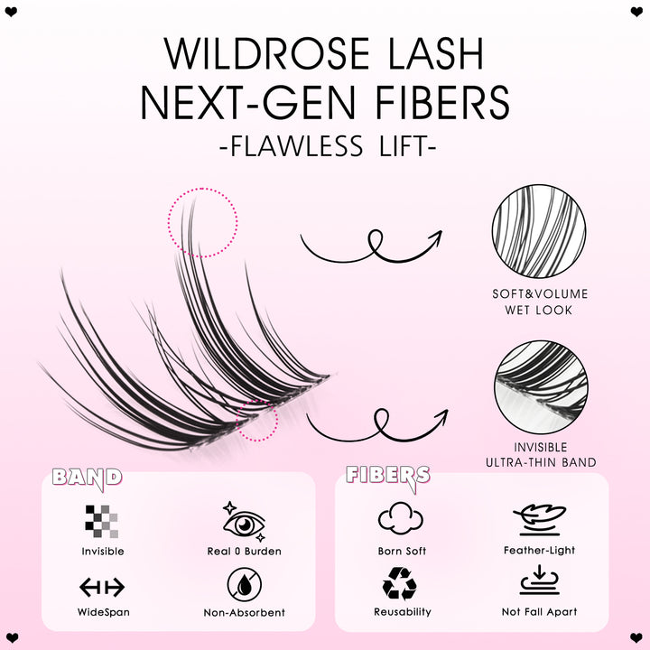 WILDROSE Lash Clusters