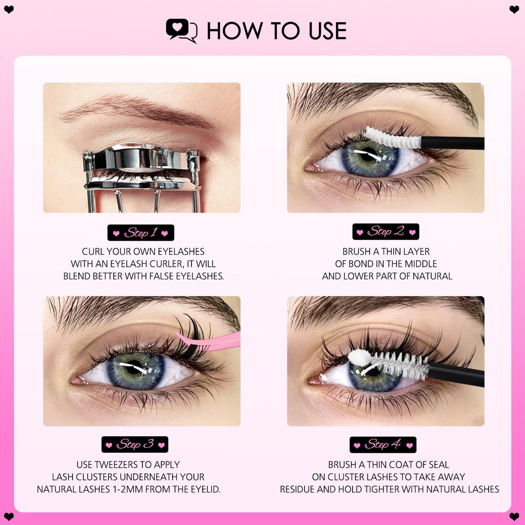 MANGA MATTE Lash Clusters - WOSHEER