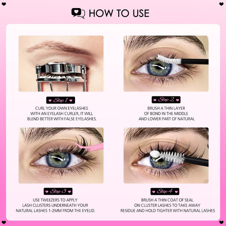 MANGA MATTE Lash Clusters - WOSHEER